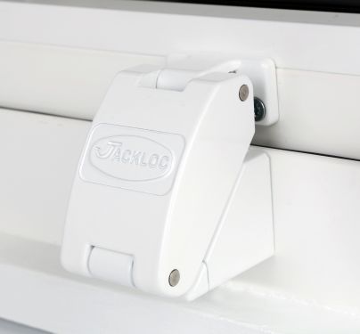 Click Here To Enlarge This Photo Of JACKLOC Titan Robust Folding Window Restrictor Black