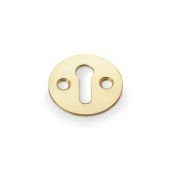AW399PBL - Alexander & Wilks Victorian Escutcheon Standard Profile - Lacquered Brass