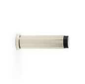 AW602-75-PNPVD - Alexander & Wilks Projection Cylinder Doorstop Reeded 75x20mm - Polished Nickel PVD