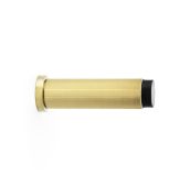 AW602-75-SBPVD - Alexander & Wilks Projection Cylinder Doorstop Reeded 75x20mm - Satin Brass PVD