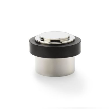 Click Here To Enlarge This Photo Of AW603PNPVD - Alexander & Wilks Floor Mounted Doorstop Plain 35x40mm - Polished Nickel PVD