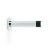 AW616PC - Alexander & Wilks Projection Cylinder Doorstop on Rose 80mm - Polished Chrome