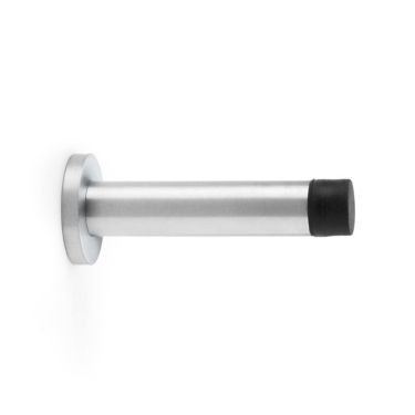 Click Here To Enlarge This Photo Of AW616SC - Alexander & Wilks Projection Cylinder Doorstop on Rose 80mm - Satin Chrome