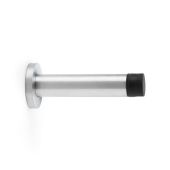 AW616SC - Alexander & Wilks Projection Cylinder Doorstop on Rose 80mm - Satin Chrome