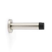 AW616SN - Alexander & Wilks Projection Cylinder Doorstop on Rose 80mm - Satin Nickel
