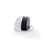 AW631PC - Alexander & Wilks Floor Mounted Oval Shielded Doorstop 45mm - Polished Chrome