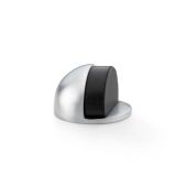 AW631SC - Alexander & Wilks Floor Mounted Oval Shielded Doorstop 45mm - Satin Chrome