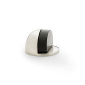 AW631SN - Alexander & Wilks Floor Mounted Oval Shielded Doorstop 45mm - Satin Nickel