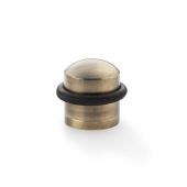 AW638ABZ - Alexander & Wilks Dome Top Floor Mounted Door Stop - Antique Bronze