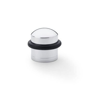 Click Here To Enlarge This Photo Of AW638PC - Alexander & Wilks Dome Top Floor Mounted Door Stop - Polished Chrome
