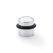 AW638PC - Alexander & Wilks Dome Top Floor Mounted Door Stop - Polished Chrome