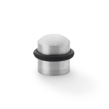 Click Here To Enlarge This Photo Of AW638SC - Alexander & Wilks Dome Top Floor Mounted Door Stop - Satin Chrome