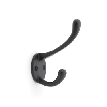 Click Here To Enlarge This Photo Of AW770BL - Alexander & Wilks Victorian Hat & Coat Hook 110mm - Black