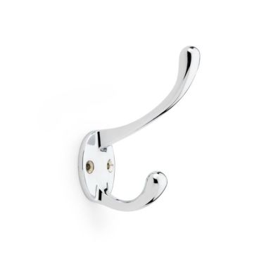 Click Here To Enlarge This Photo Of AW770PC - Alexander & Wilks Victorian Hat & Coat Hook 110mm - Polished Chrome