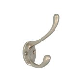 AW770SN - Alexander & Wilks Victorian Hat & Coat Hook 110mm - Satin Nickel