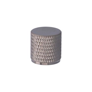 Click Here To Enlarge This Photo Of AW800-20-SN - Alexander & Wilks Brunel Diamond Knurled Cabinet Knob - Satin Nickel - 20mm