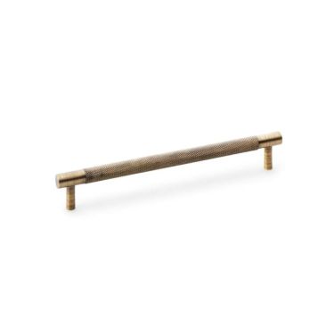 Click Here To Enlarge This Photo Of AW810-192-AB - Alexander & Wilks Brunel Diamond Knurled T-Bar Cabinet Handle - Antique Brass - 192mm Centres