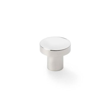 Click Here To Enlarge This Photo Of AW821-30-PN - Alexander & Wilks Plain Face Round Cupboard Knob - Polished Nickel - 30mm
