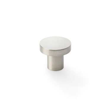 Click Here To Enlarge This Photo Of AW821-30-SN - Alexander & Wilks Plain Face Round Cupboard Knob - Satin Nickel - 30mm