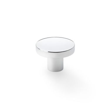 Click Here To Enlarge This Photo Of AW821-38-PC - Alexander & Wilks Plain Face Round Cupboard Knob - Polished Chrome - 38mm
