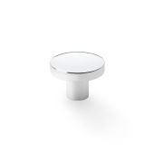 AW821-38-PC - Alexander & Wilks Plain Face Round Cupboard Knob - Polished Chrome - 38mm