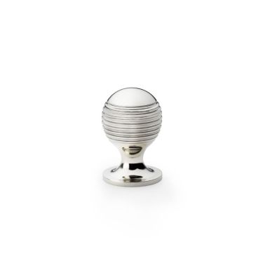 Click Here To Enlarge This Photo Of AW832-25-PN - Alexander & Wilks Caesar Cupboard Knob on Round Rose - Polished Nickel - 25mm