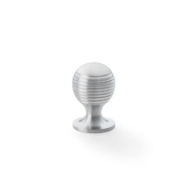 Click Here To Enlarge This Photo Of AW832-25-SC - Alexander & Wilks Caesar Cupboard Knob on Round Rose - Satin Chrome - 25mm