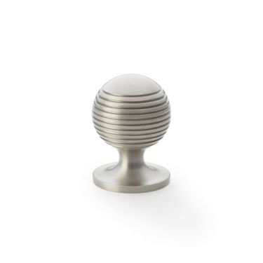 Click Here To Enlarge This Photo Of AW832-32-SN - Alexander & Wilks Caesar Cupboard Knob on Round Rose - Satin Nickel - 32mm