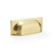 AW905SBPVD - Alexander & Wilks Quantock Cup Pull Handle - Satin Brass PVD - 96mm c/c