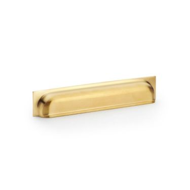 Click Here To Enlarge This Photo Of AW906SBPVD - Alexander & Wilks Quantock Cup Pull Handle - Satin Brass PVD - 203mm c/c