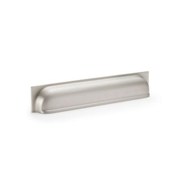 Click Here To Enlarge This Photo Of AW906SN - Alexander & Wilks Quantock Cup Pull Handle - Satin Nickel - 203mm c/c
