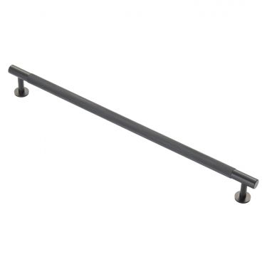 Click Here To Enlarge This Photo Of FTD700HMB - Carlisle Brass Fingertip Design Knurled Pull Handle 30mm (320mm c/c) Matt Black