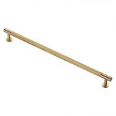 FTD700HSB - Carlisle Brass Fingertip Design Knurled Pull Handle 370mm (320mm c/c) Satin Brass