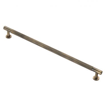 Click Here To Enlarge This Photo Of FTD700HAB - Carlisle Brass Fingertip Design Knurled Pull Handle 370mm (320mm c/c) Antique Brass