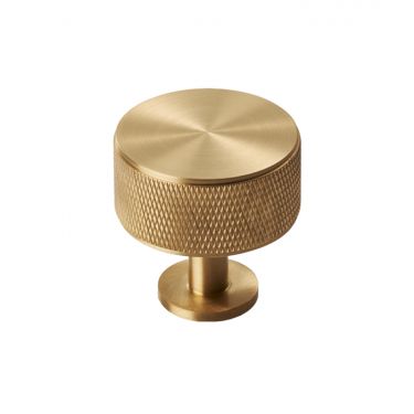 Click Here To Enlarge This Photo Of FTD703SB - Carlisle Brass Fingertip Design Knurled Radio Knob 35mm Satin Brass