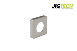 JTA5301 Jigtech Satin Chrome Square Passage Cover Rose (pair)