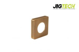 JTA5305 Jigtech Antique Brass Square Passage Cover Rose (pair)