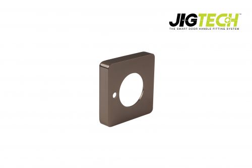 Click Here To Enlarge This Photo Of JTA5403 Jigtech Black Nickel Privacy Square Cover Rose (pair)