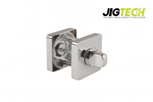 Click Here To Enlarge This Photo Of JTA5600 Jigtech Polished Chrome Square Bathroom Turn & Release Set