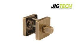 JTA5605 Jigtech Antique Brass Square Bathroom Turn & Release Set
