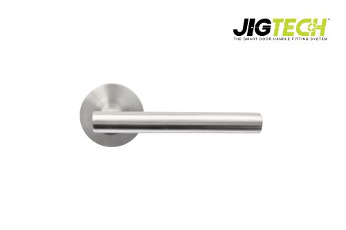 Click Here To Enlarge This Photo Of JTF1215-F Jigtech Satin Chrome 'Eden' Lever On Rose [CE]