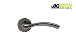 JTF1400-F Jigtech Black Nickel 'Solar' Lever On Rose [CE]