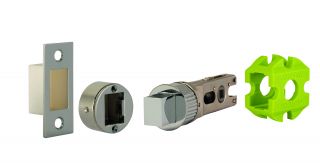 JTL4023-F Jigtech Polished Chrome/Polished Stainless 57mm Smart Dead Bolt - CE/Fire Rated