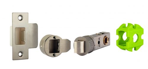 Click Here To Enlarge This Photo Of JTL4220-F Jigtech Satin Nickel/Satin Stainless 57mm  Smart Passage Latch - CE/Fire Rated