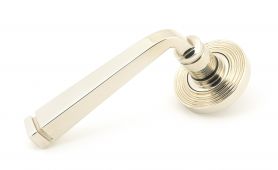49955 From The Anvil Polished Nickel Avon Round Lever on Rose Set (Beehive) - Unsprung