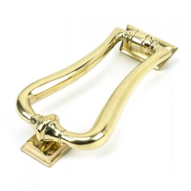 Click Here To Enlarge This Photo Of 46552 From The Anvil Polished Brass Slimline Art Deco Door Knocker