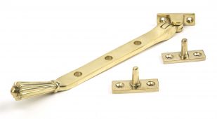 46703 From The Anvil Polished Brass 8" Hinton Stay