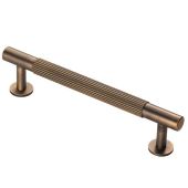 FTD710BAB - Carlisle Brass Fingertip Design 'Lines' Pull Handle 158mm (128mm c/c) Antique Brass