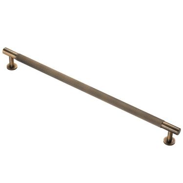 Click Here To Enlarge This Photo Of FTD710HAB - Carlisle Brass Fingertip Design 'Lines' Pull Handle 370mm (320mm c/c) Antique Brass