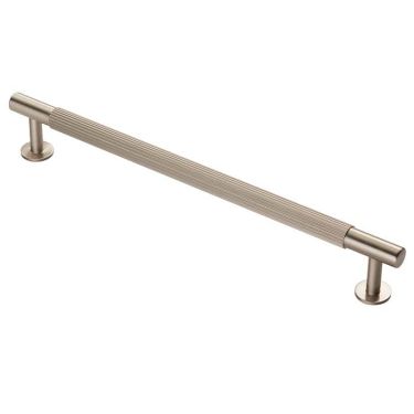 Click Here To Enlarge This Photo Of FTD710ESN - Carlisle Brass Fingertip Design 'Lines' Pull Handle 274mm (224mm c/c) Satin Nickel